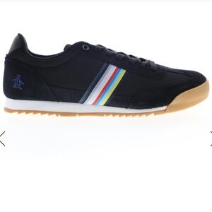 Original Penguin Austin OP100786M Mens Black Suede Lifestyle Sneakers Size 8